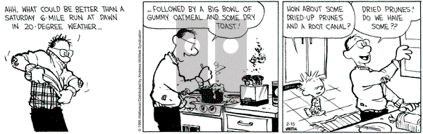 Calvin and Hobbes on Saturday February 15, 2025 Comic Strip