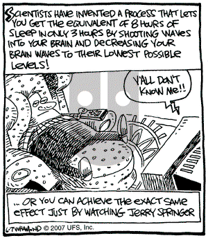 Reality Check on Thursday June 7, 2007 Comic Strip