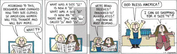 Cathy Classics - Thursday January 4, 2007 Comic Strip