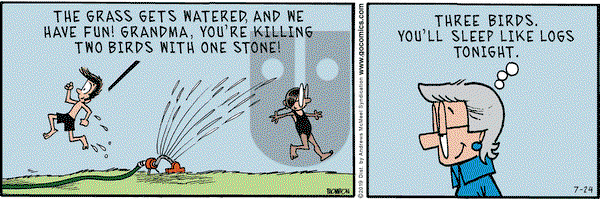 Grand Avenue on Wednesday July 24, 2019 Comic Strip