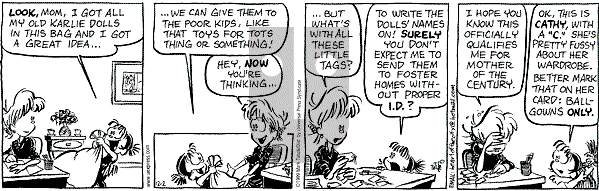 Heart of the City on Thursday December 2, 1999 Comic Strip