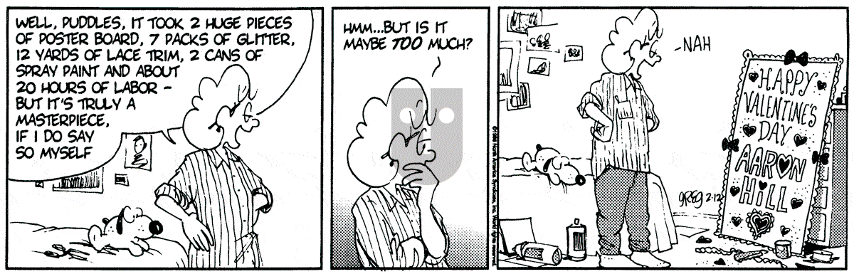 Luann - Monday February 12, 1996 Comic Strip