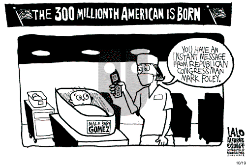 Lalo Alcaraz on Thursday October 19, 2006 Comic Strip