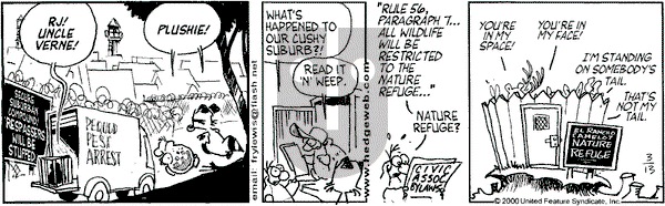 Over the Hedge on Monday March 13, 2000 Comic Strip