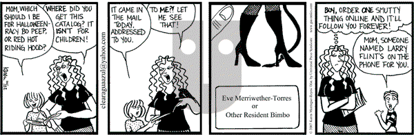 Clear Blue Water on Monday October 22, 2007 Comic Strip