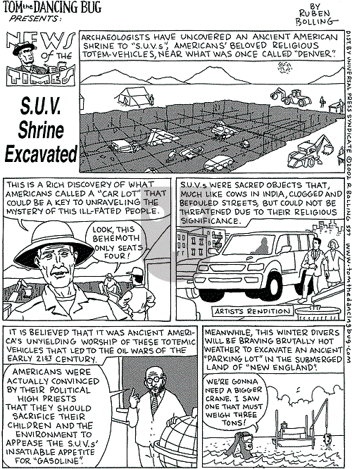 Tom the Dancing Bug on Saturday May 4, 2002 Comic Strip