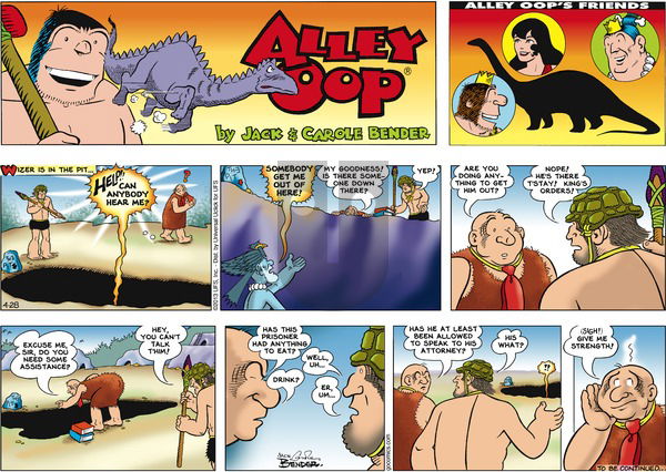 Alley Oop on Sunday April 28, 2013 Comic Strip
