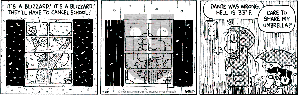 FoxTrot on Wednesday November 20, 1996 Comic Strip