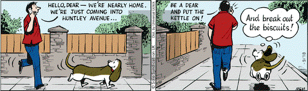 Fred Basset - Thursday September 18, 2014 Comic Strip