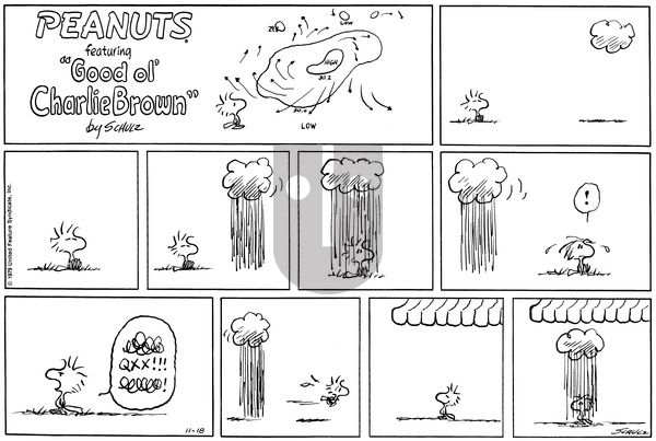 Peanuts on Sunday November 18, 1979 Comic Strip