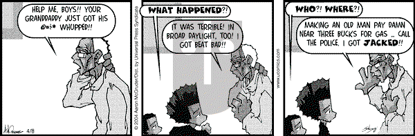 The Boondocks on Thursday November 10, 2011 Comic Strip