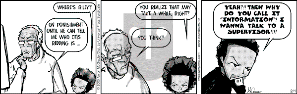 The Boondocks on Tuesday September 4, 2007 Comic Strip