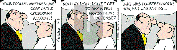 The Born Loser on Thursday November 19, 2009 Comic Strip