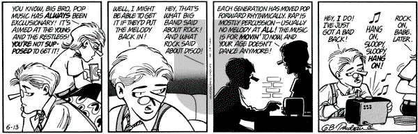 Doonesbury on Saturday June 13, 1992 Comic Strip