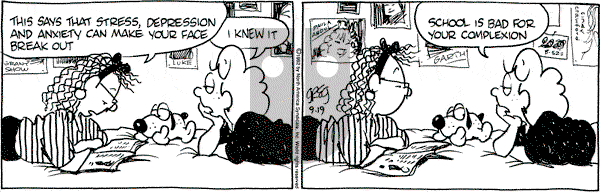 Luann on Saturday September 19, 1992 Comic Strip