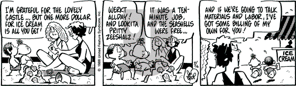 Rose is Rose on Saturday July 16, 1988 Comic Strip