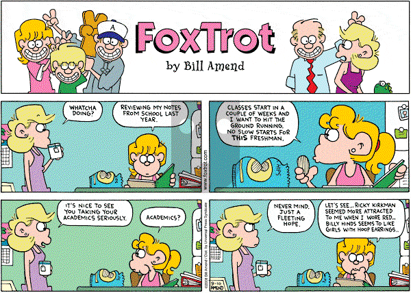 FoxTrot on Sunday August 10, 2008 Comic Strip