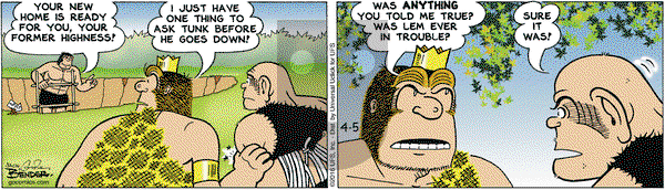 Alley Oop on Tuesday April 5, 2016 Comic Strip