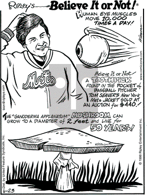 Ripley's Believe It or Not on Tuesday June 23, 1998 Comic Strip