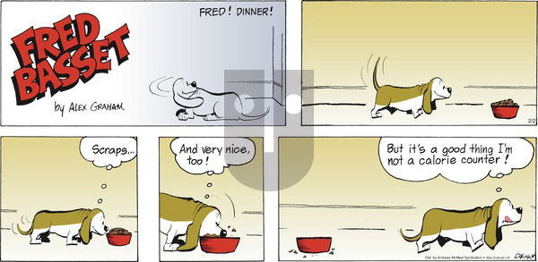 Fred Basset - Sunday February 2, 2025 Comic Strip