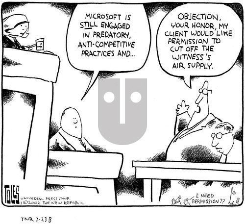 Tom Toles on Sunday March 24, 2002 Comic Strip