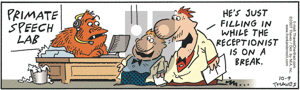 Frank and Ernest on Tuesday October 9, 2007 Comic Strip