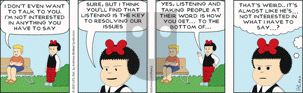 Nancy on Friday August 6, 2021 Comic Strip