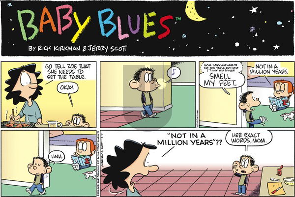 Baby Blues on Sunday February 7, 2016 Comic Strip