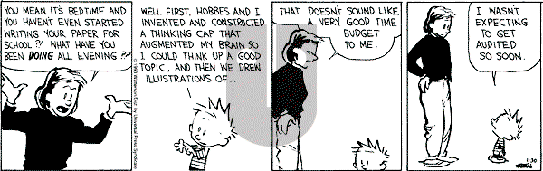 Calvin and Hobbes - Tuesday November 30, 1993 Comic Strip