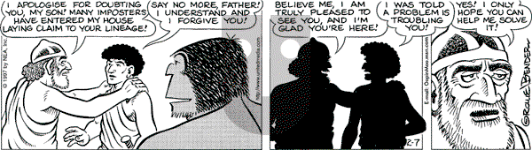 Alley Oop on Friday February 7, 1997 Comic Strip