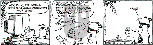 Over the Hedge on Thursday April 18, 1996 Comic Strip