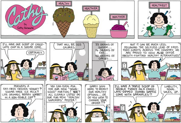 Cathy Classics on Friday August 22, 2003 Comic Strip
