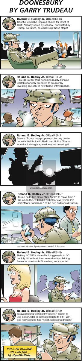 Doonesbury on Sunday April 14, 2019 Comic Strip