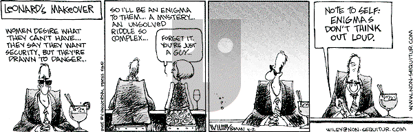 Non Sequitur on Monday April 2, 2001 Comic Strip