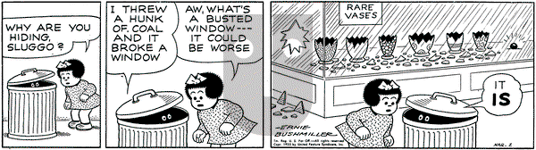 Nancy on Wednesday March 2, 1955 Comic Strip
