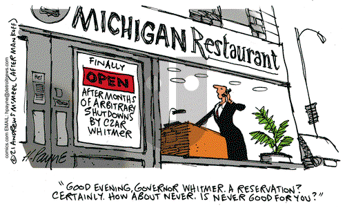 Henry Payne on Tuesday April 27, 2021 Comic Strip