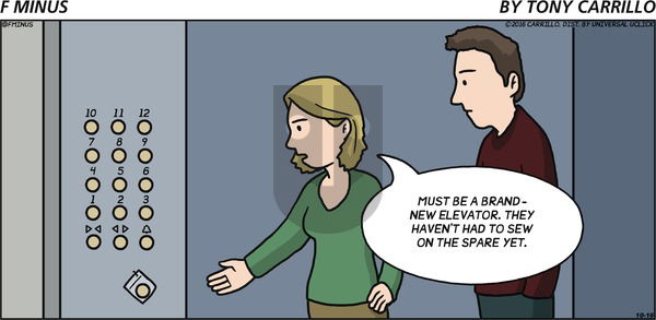 F Minus on Sunday October 16, 2016 Comic Strip