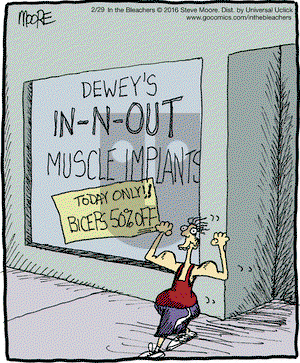 In the Bleachers on Monday February 29, 2016 Comic Strip