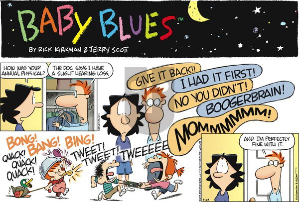 Baby Blues on Sunday September 29, 2019 Comic Strip