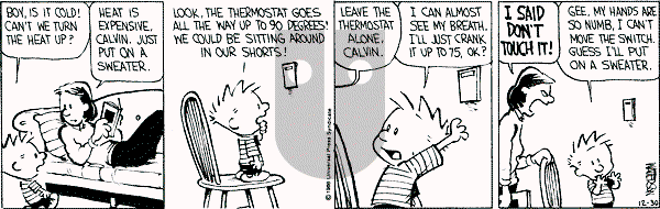 Calvin and Hobbes - Tuesday December 30, 1986 Comic Strip