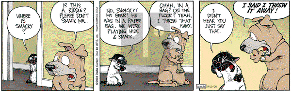Get Fuzzy on Monday September 19, 2005 Comic Strip