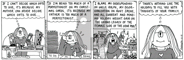 Cathy Classics on Monday December 19, 1994 Comic Strip