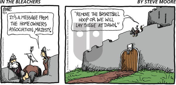 In the Bleachers - Sunday July 13, 2014 Comic Strip