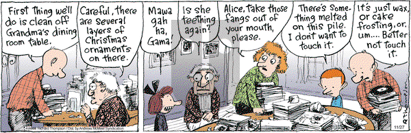 Cul de Sac on Tuesday November 27, 2018 Comic Strip