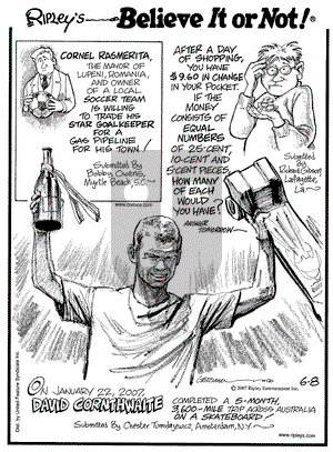 Ripley's Believe It or Not on Friday June 8, 2007 Comic Strip