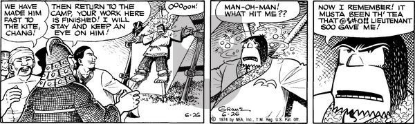 Alley Oop on Wednesday June 26, 1974 Comic Strip