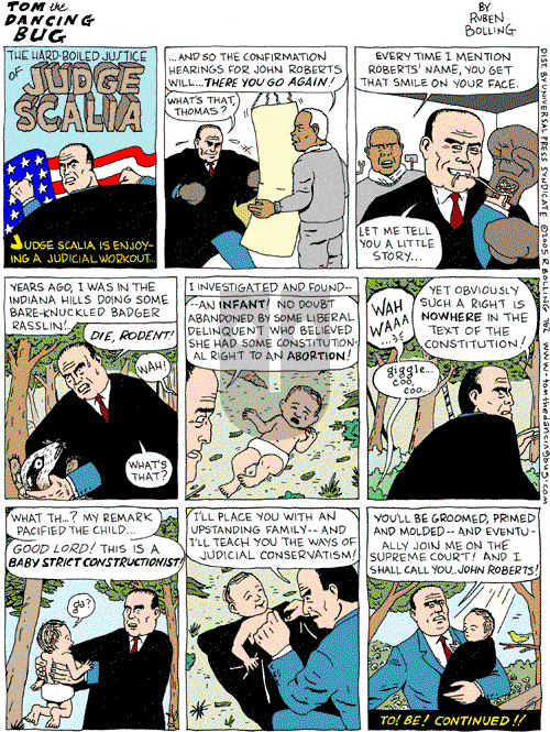 Tom the Dancing Bug on Saturday August 6, 2005 Comic Strip