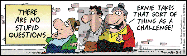 Frank and Ernest on Friday August 1, 2014 Comic Strip