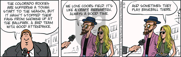 Tank McNamara on Saturday May 31, 2025 Comic Strip
