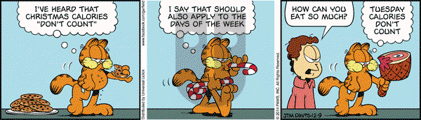 Garfield on Tuesday December 9, 2014 Comic Strip